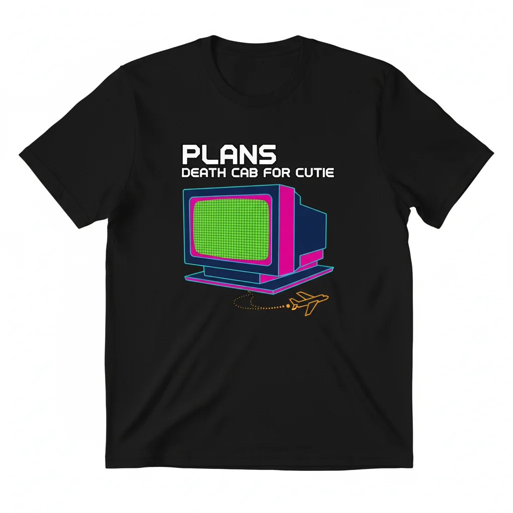 Death Cab for Cutie 'Plans' Album Art T-Shirt - Indie Rock Band Merch