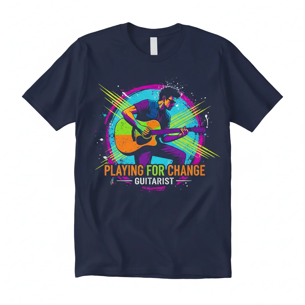 Playing For Change Guitarist Tee - Essential Streetwear