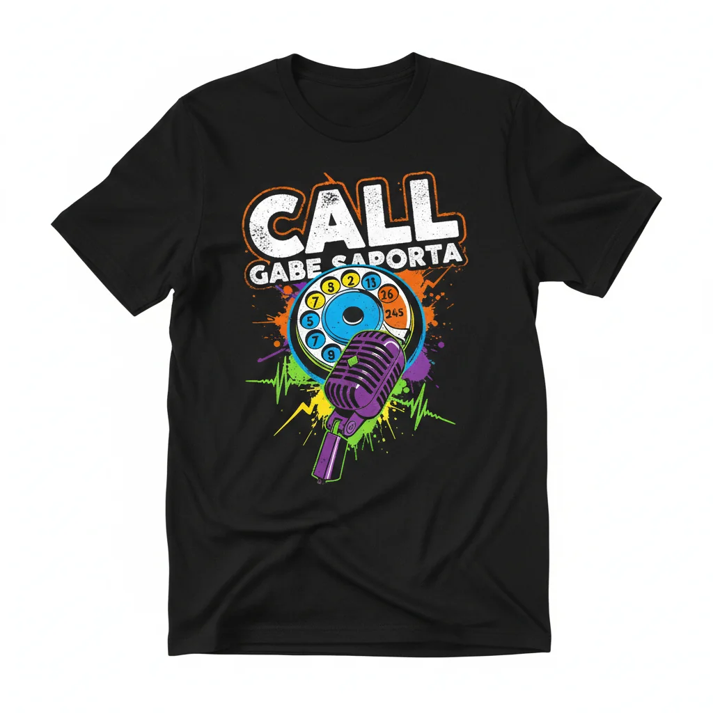 Please Call Gabe Saporta T-Shirt | Funny 2000s Music Fan Tee