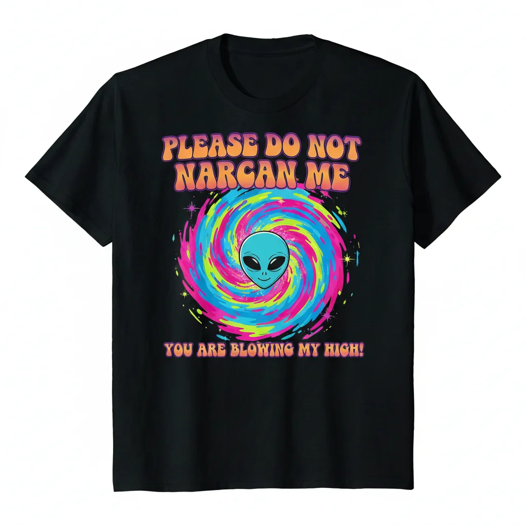 Divertido Camiseta Esencial "Por Favor, No Me Narcan" – Camiseta de Algodón 100% Hilado en Anillo para Hombres y Mujeres
