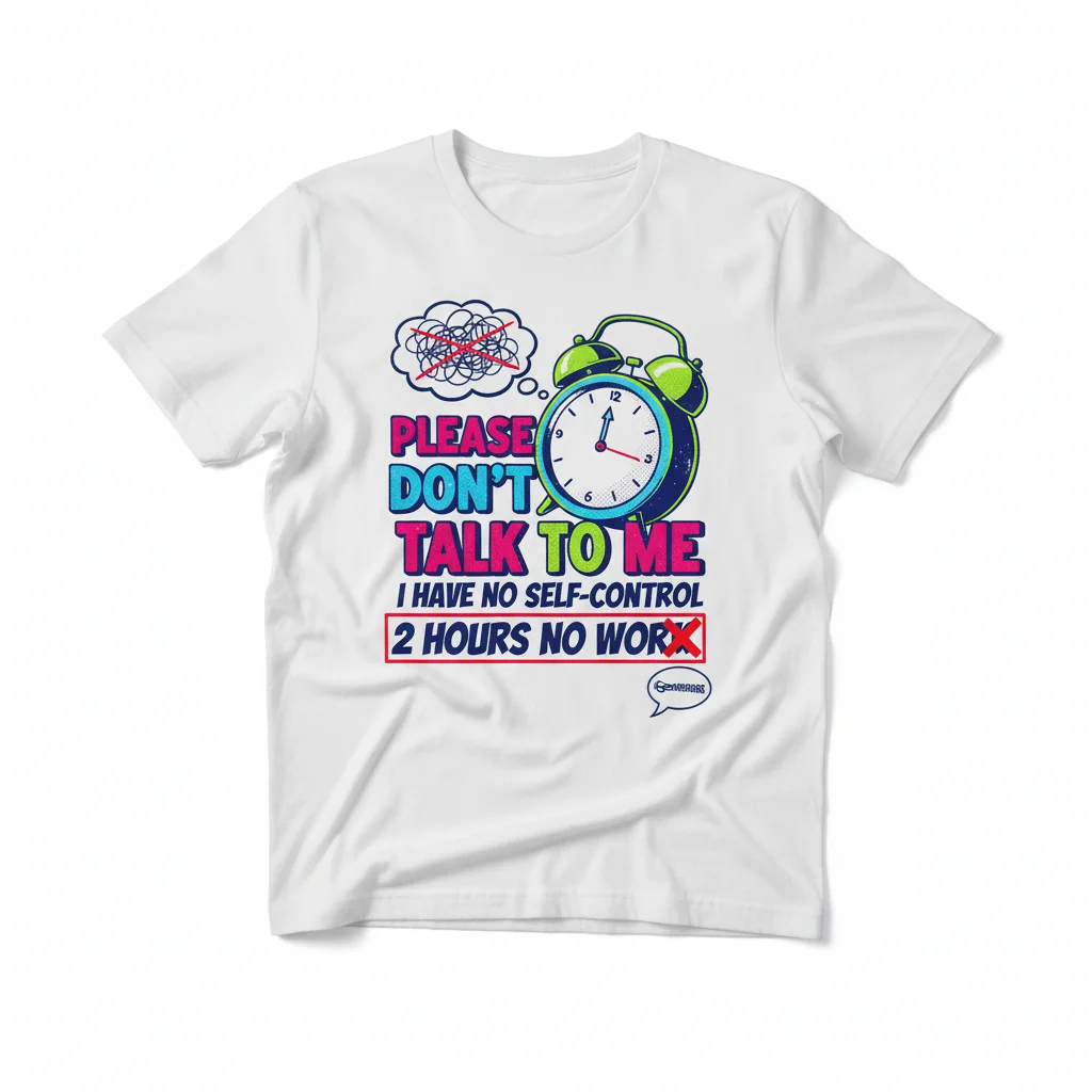The "No Self-Control" Essential Tee: For the Deep Thinker & Avid Talker