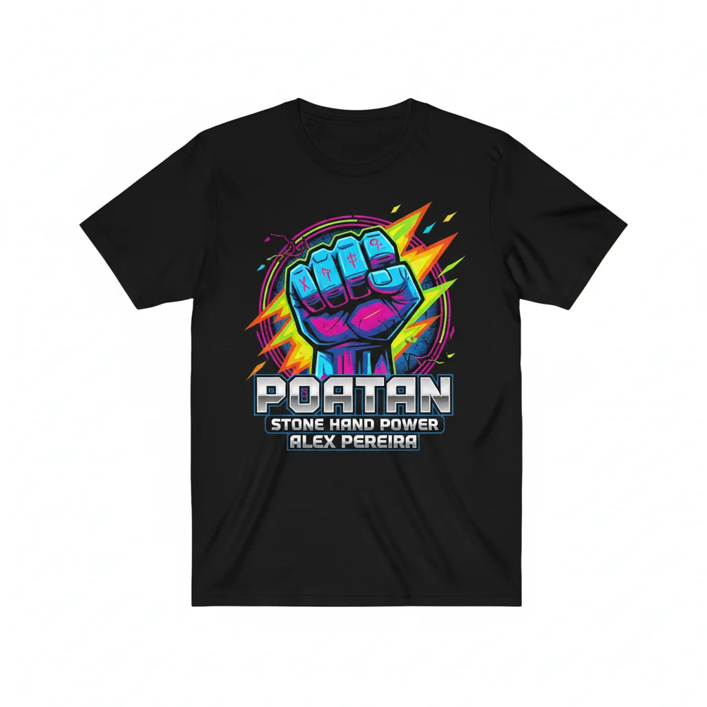 Alex Pereira Poatan Power Stone Hand T-Shirt – Official Fan Apparel