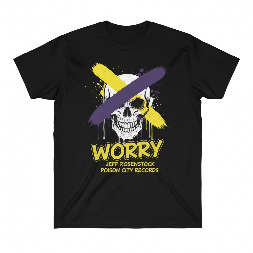 Jeff Rosenstock 'Worry' T-Shirt | Official Poison City Records Band Merch