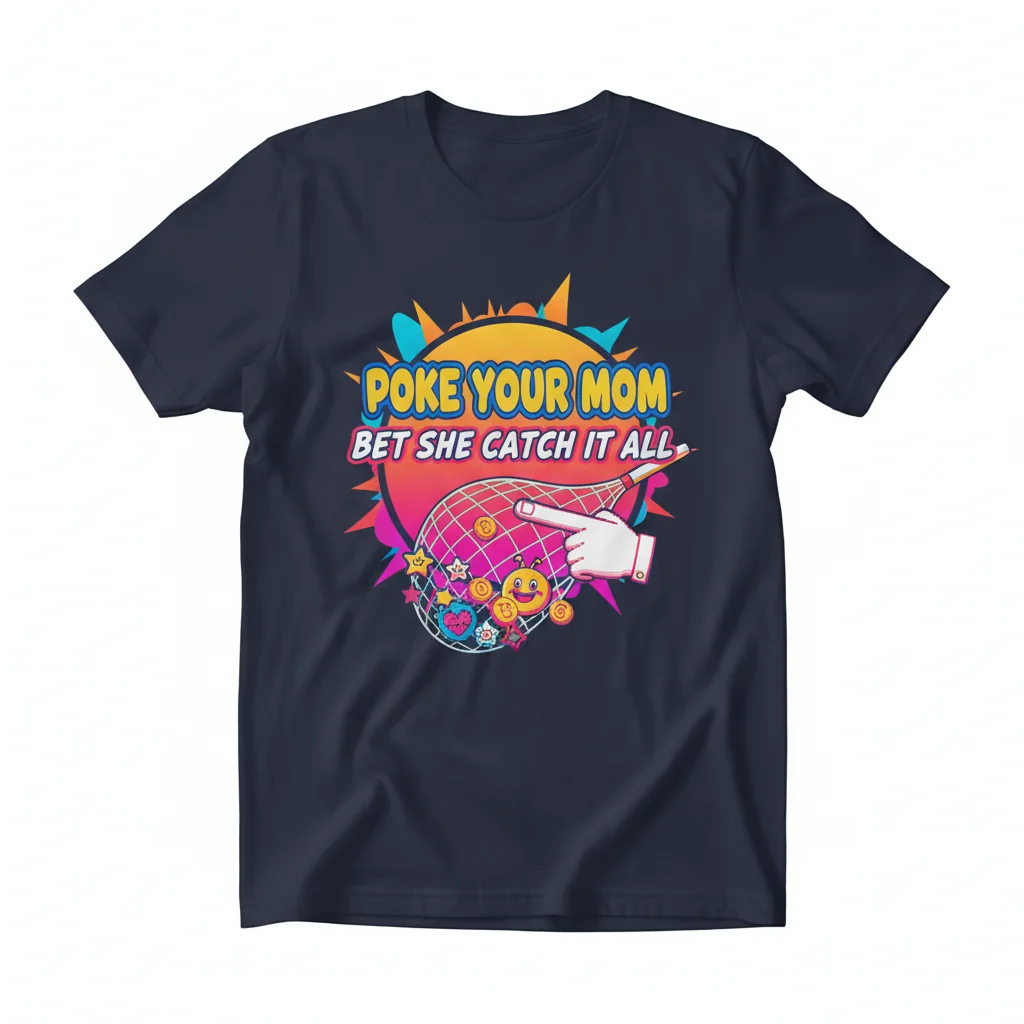 Poke Your Mom. Catch It All. Essential Tee.