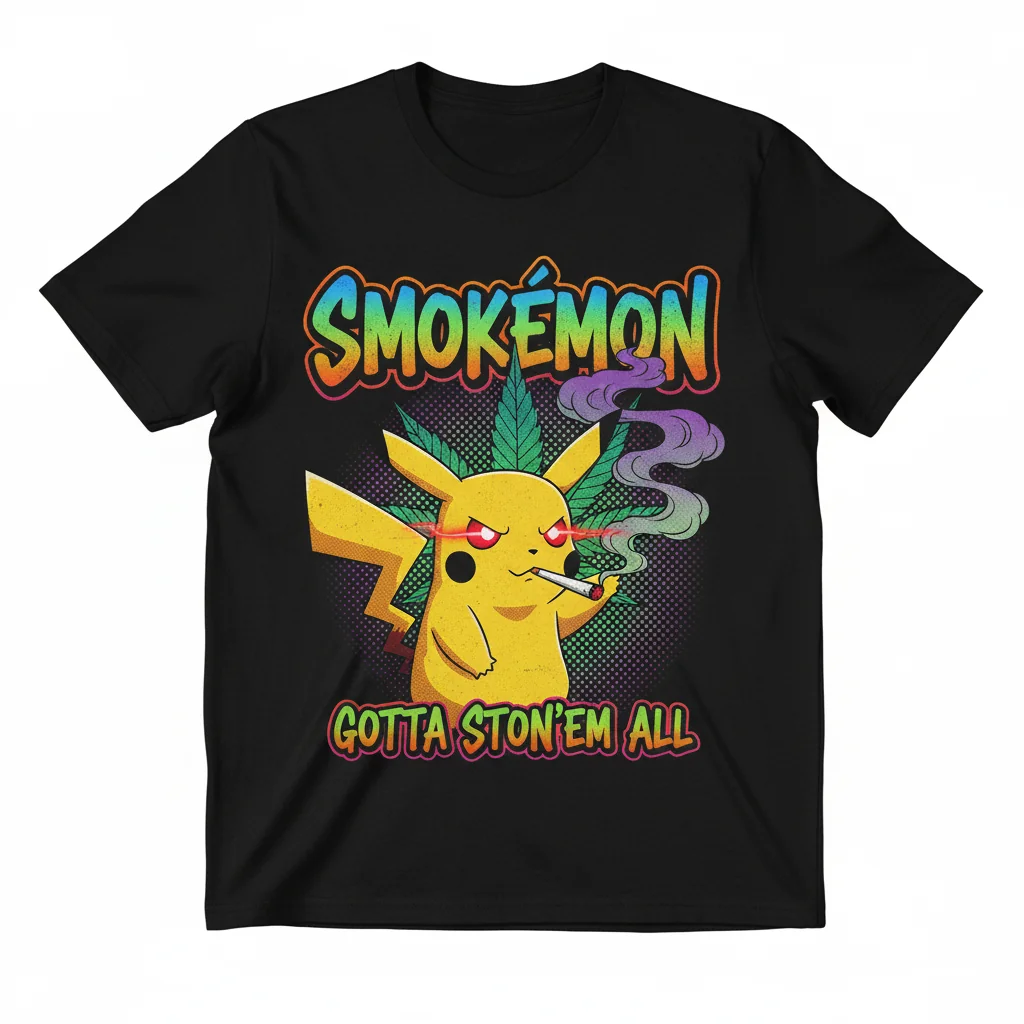 Pikachu & Smokemon: Unleash Your Inner Rebel Tee
