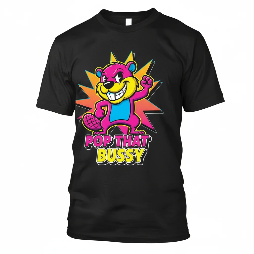 Buc-ee's Style 'Pop That Bussy' Graphic T-Shirt - Premium Ring-Spun Cotton Tee