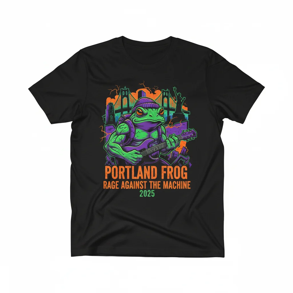 Portland Frog Rage Against The Machine 2025 Graphic T-Shirt – Unisex Fit