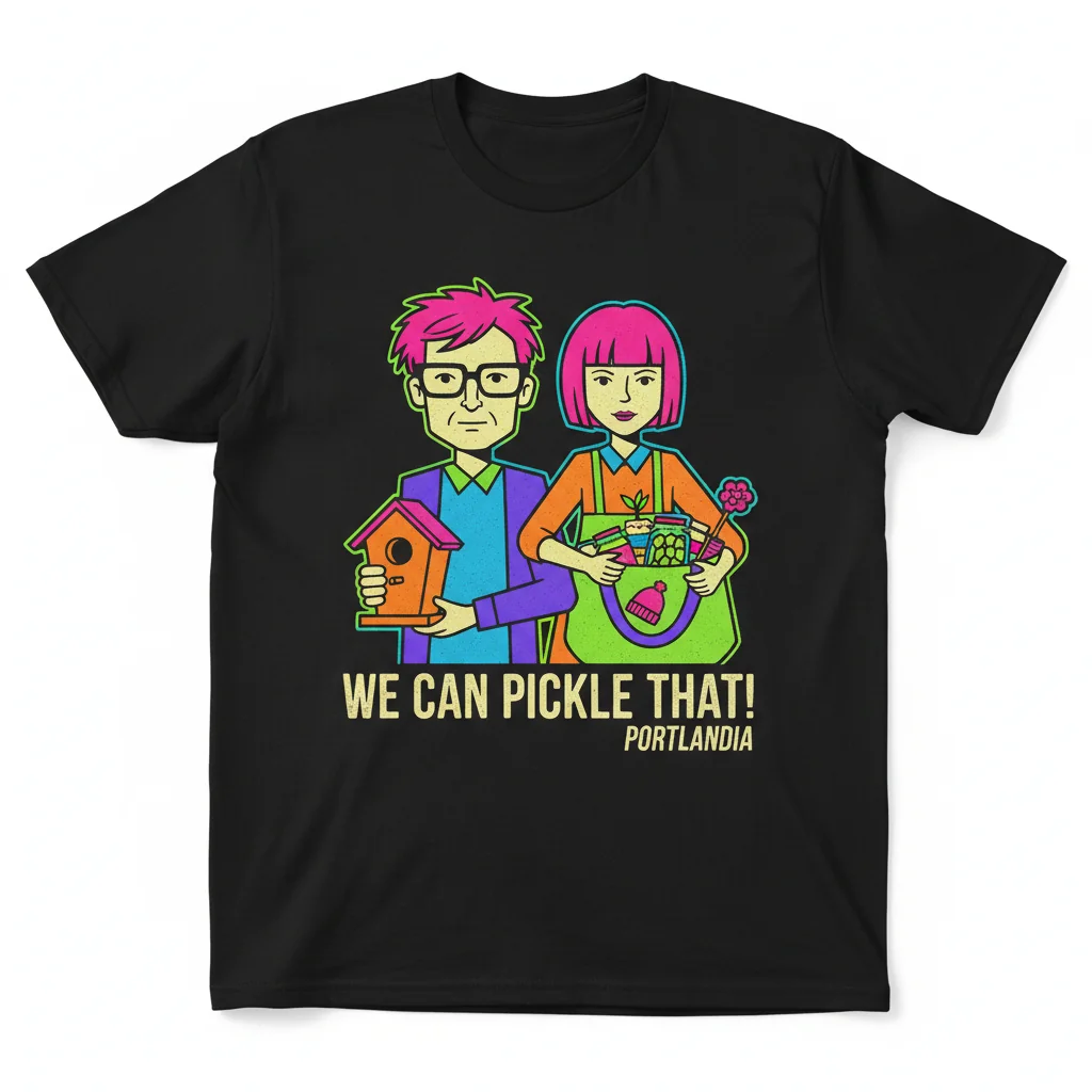 Portlandia Peter and Nance Essential T-Shirt - Premium Cotton Tee