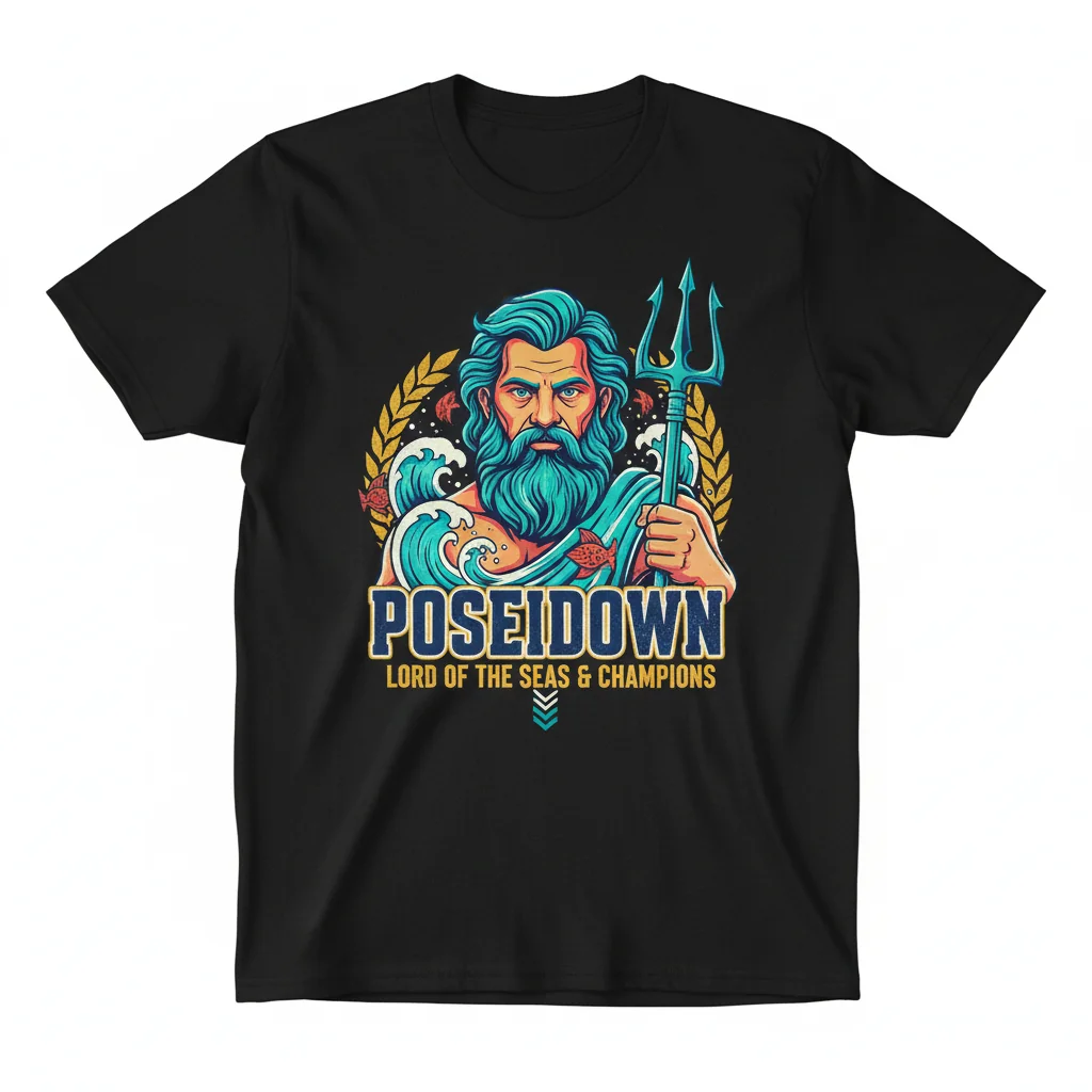 Poseidon Greek God Down Syndrome Awareness T-Shirt