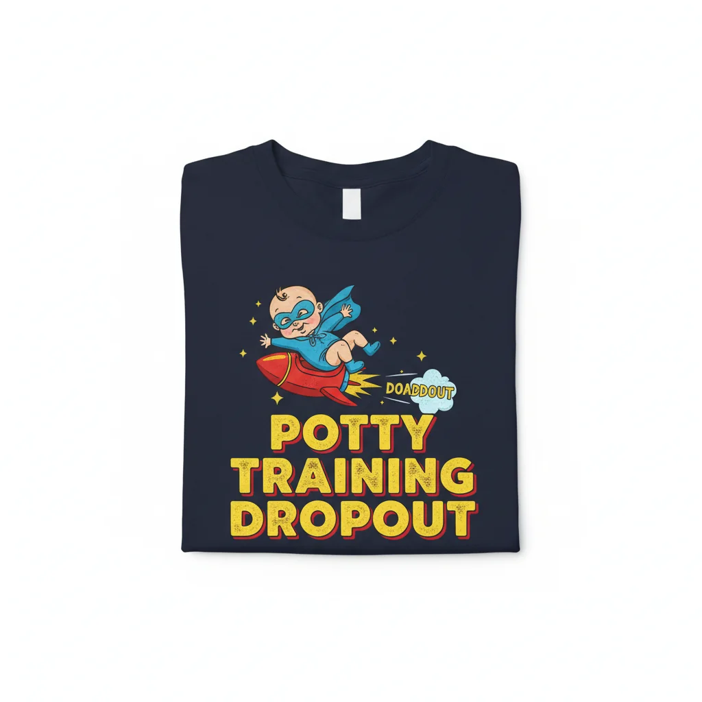 “Potty Training Dropout” - The Tee That Celebrates Every Step