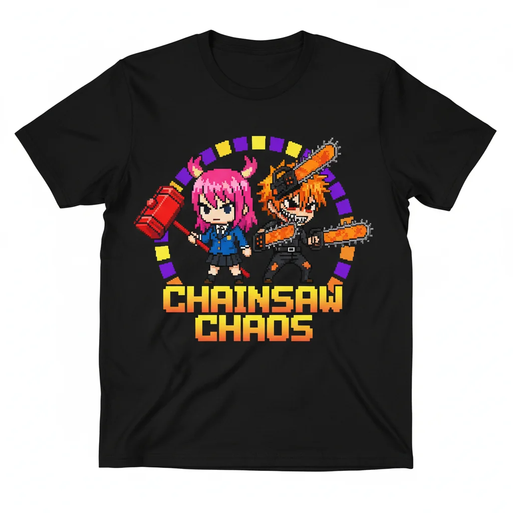 Power and Denji Chibi Adventure Tee