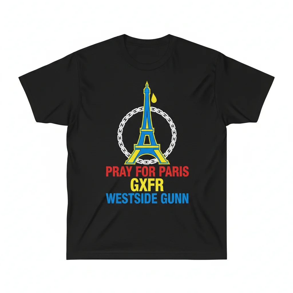 Westside Gunn Pray for Paris Heavyweight T-Shirt - Black (Size S)