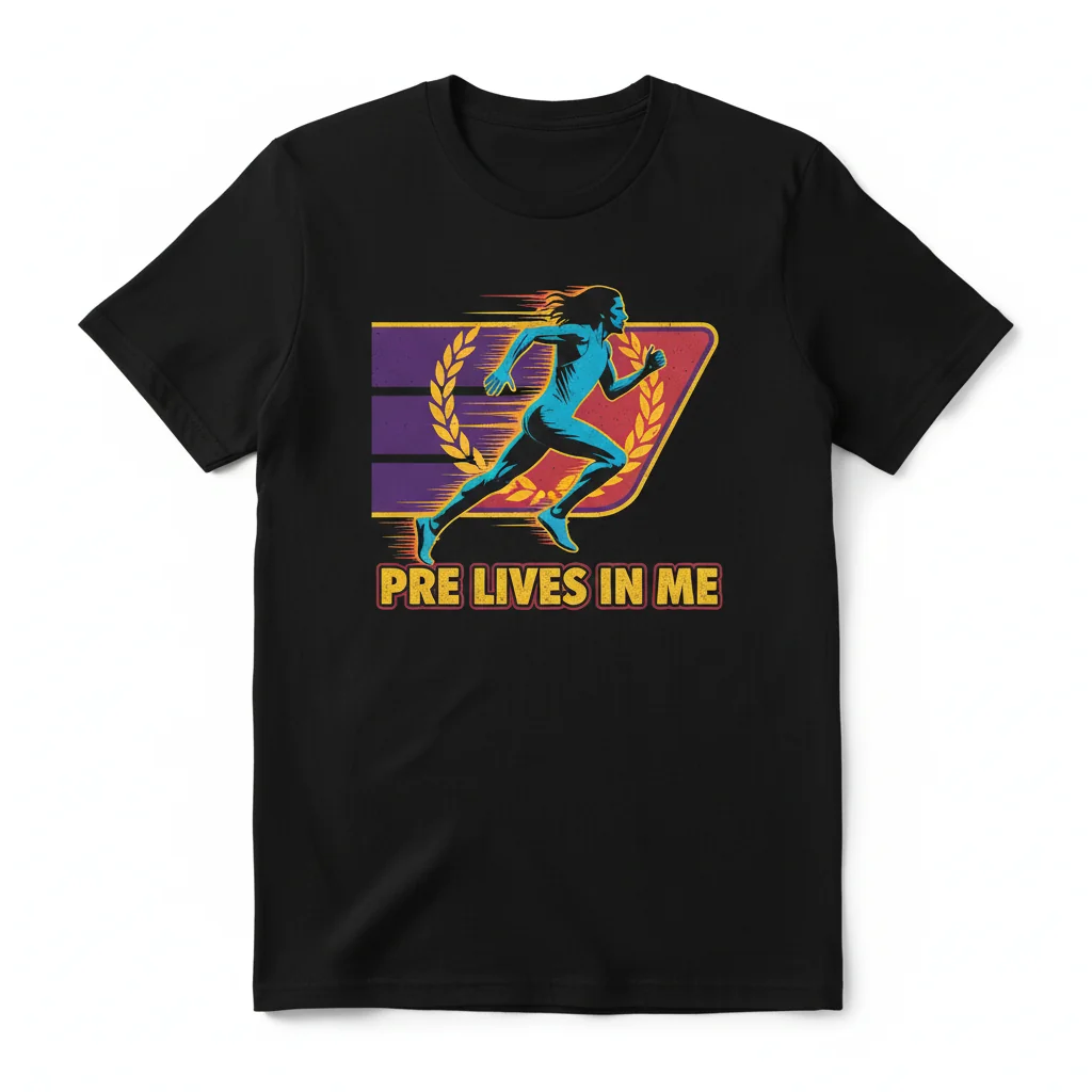 Steve Prefontaine 'Pre Lives In Me' T-Shirt - Premium Cotton Tee