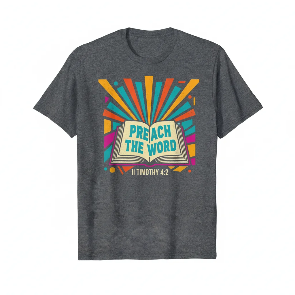 Preach The Word II Timothy 4:2 Shirt | Christian Faith Apparel
