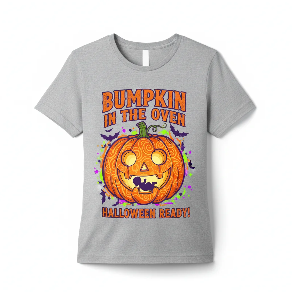 Spooktacular Pregnancy Halloween T-Shirt - Essential Comfort Tee
