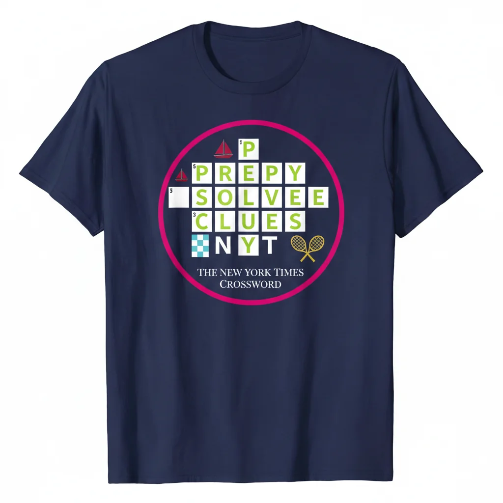 Preppy Shirts Crossword NYT Essential T-Shirt – Solve in Style