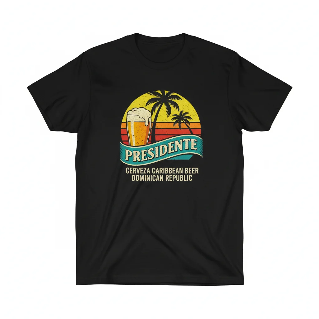 Presidente Cerveza Caribbean Beer Essential Tee