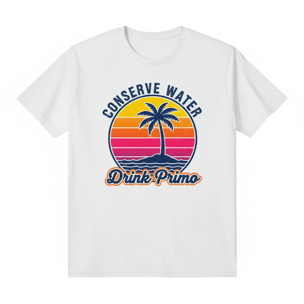 Primo Hawaiian Beer Vintage 'Conserve Water' Tee – Lasting Style & Comfort