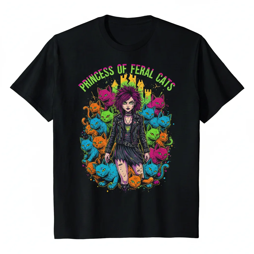 Princess Of Feral Cats: Durable & Vibrant Essential T-Shirt