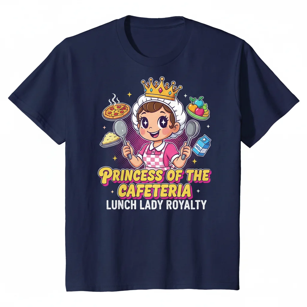 Cafeteria Queen Tee: Lunch Lady Vibe