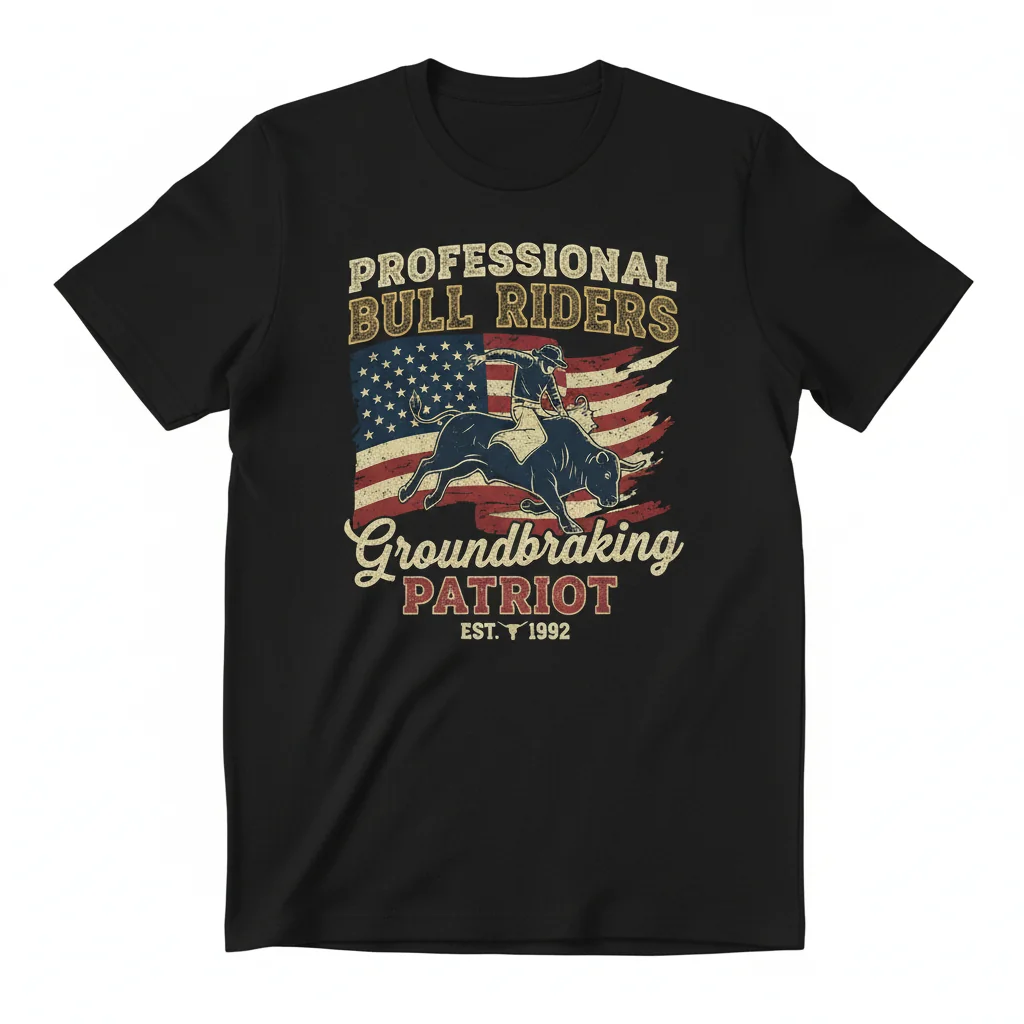 PBR Groundbreaking Patriot Vintage Tee - Ultra-Durable & Fade-Resistant