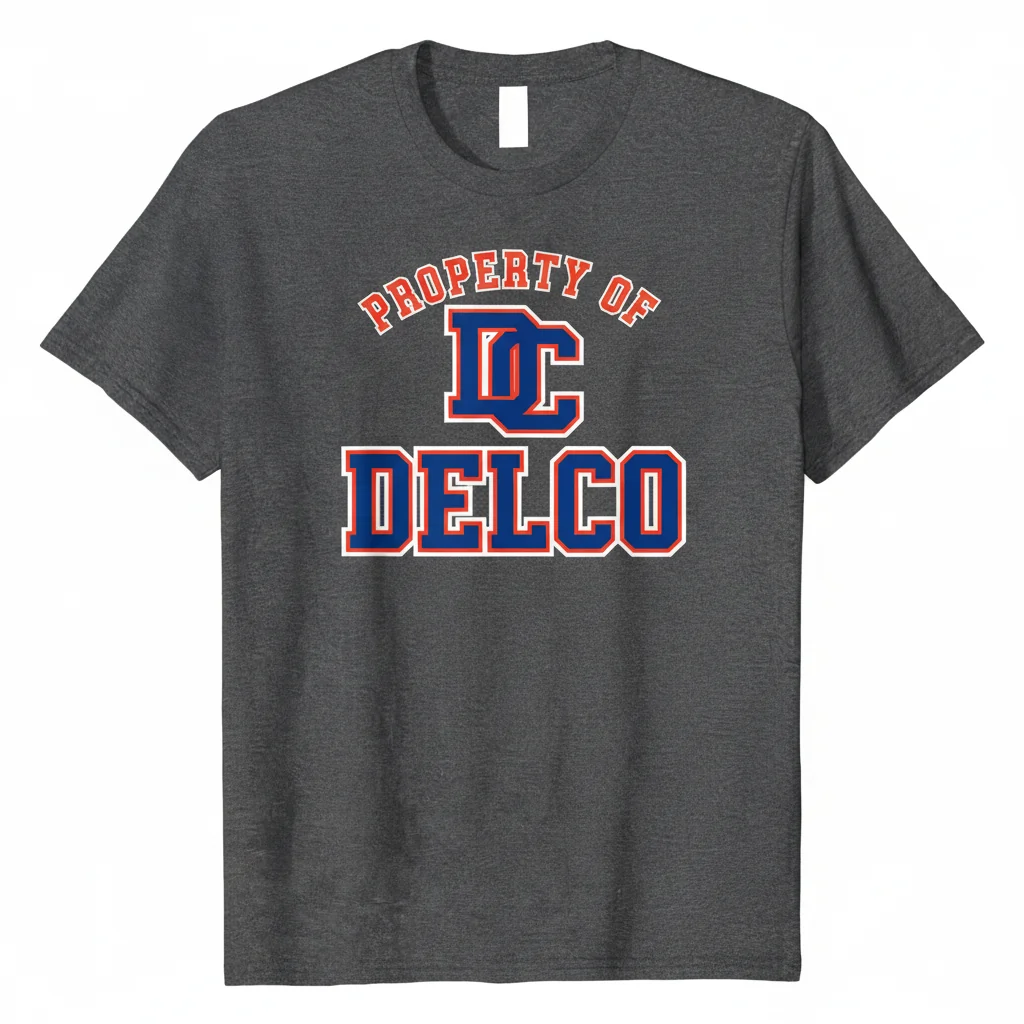 "Property of Delco" Premium Art Tee | Buttery-Soft Unisex Shirt