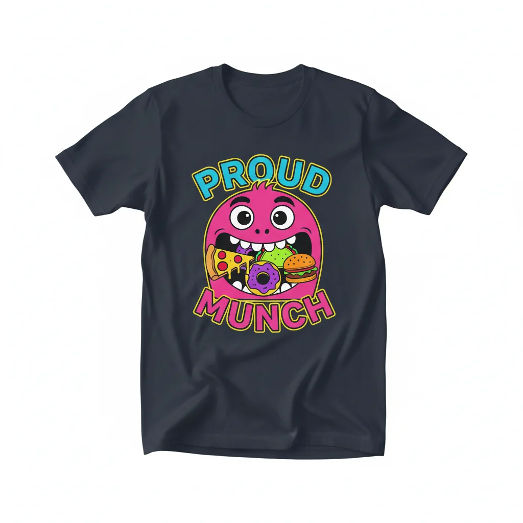 Proud Munch Shirt - Funny Foodie T-Shirt | Premium Cotton Tee