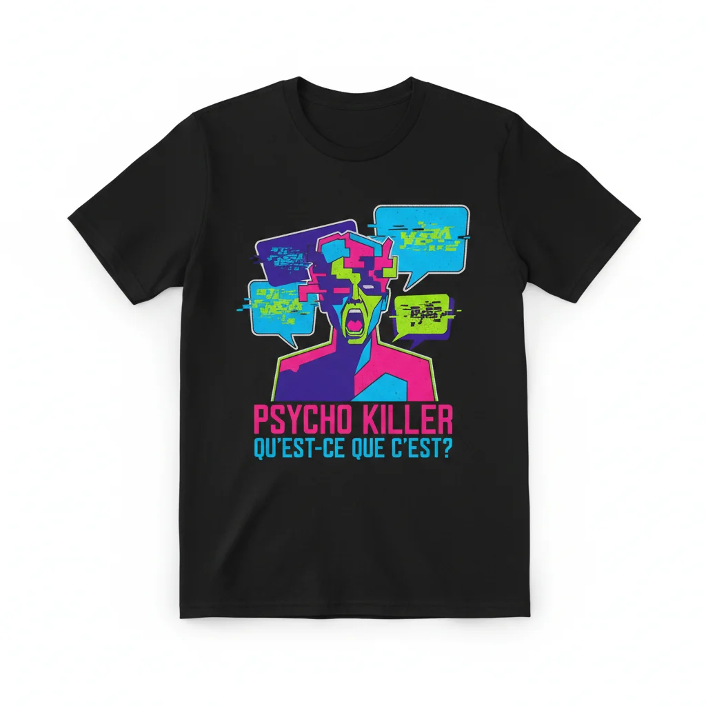 Psycho Killer Talking Heads Band T-Shirt