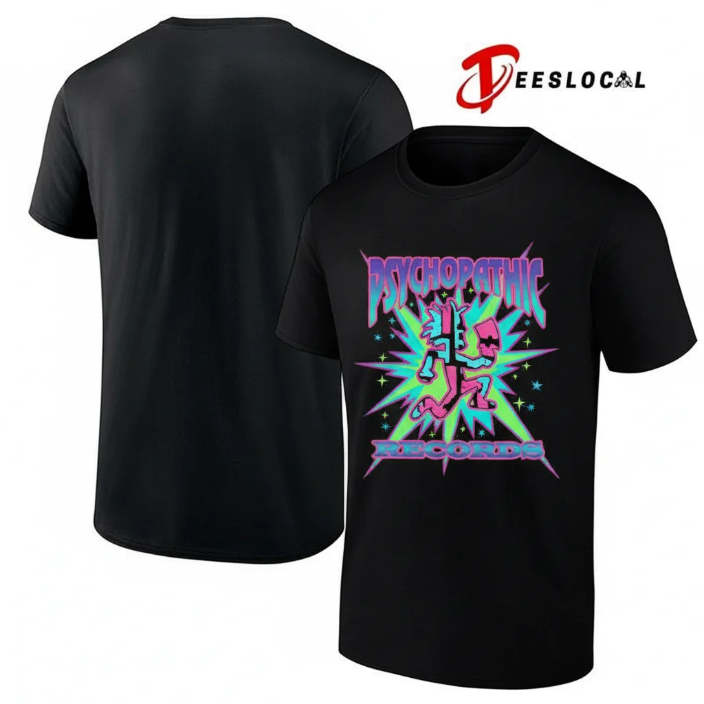 Psychopathic Records Lightning Logo Silhouette T-Shirt - Official Merch
