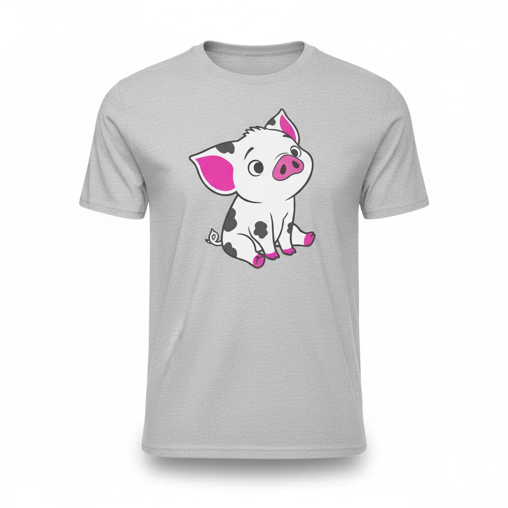 Pua from Moana Essential T-Shirt - Official Disney Pig Character Apparel