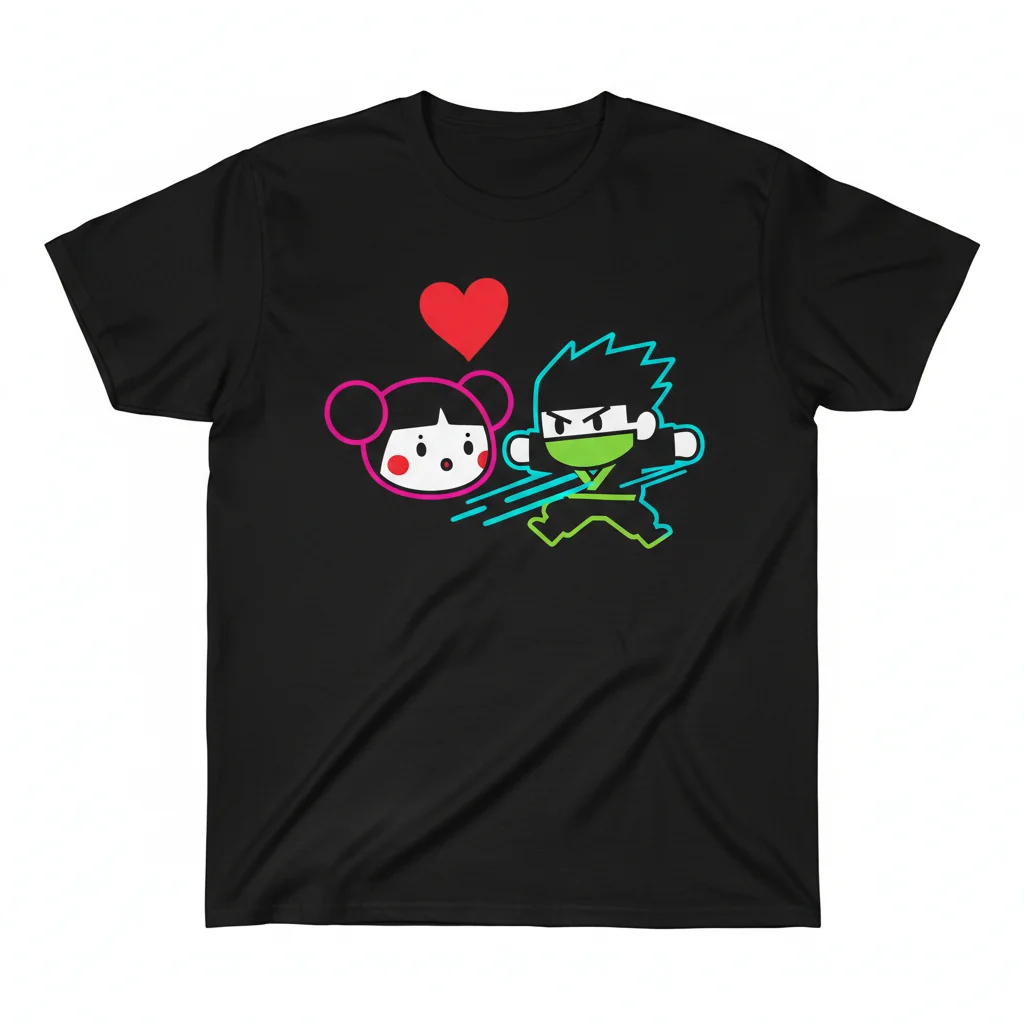 Pucca T-Shirt | Official Cartoon Graphic Tee for Men & Women | 100% Cotton