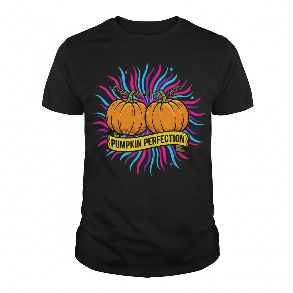 Camiseta Esencial 'Pumpkin Boobs' - Algodón Premium, Ajuste Unisex