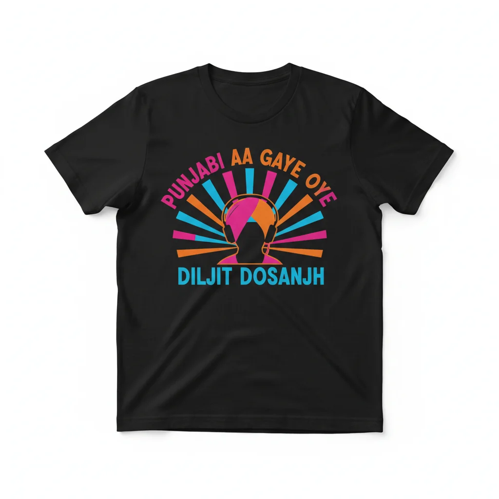 Punjabi Aa Gaye Oye Shirt | Diljit Dosanjh Inspired Streetwear Tee