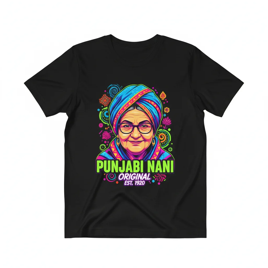 Punjabi Grandma Essential T-Shirt: Unmatched Comfort & Lasting Style