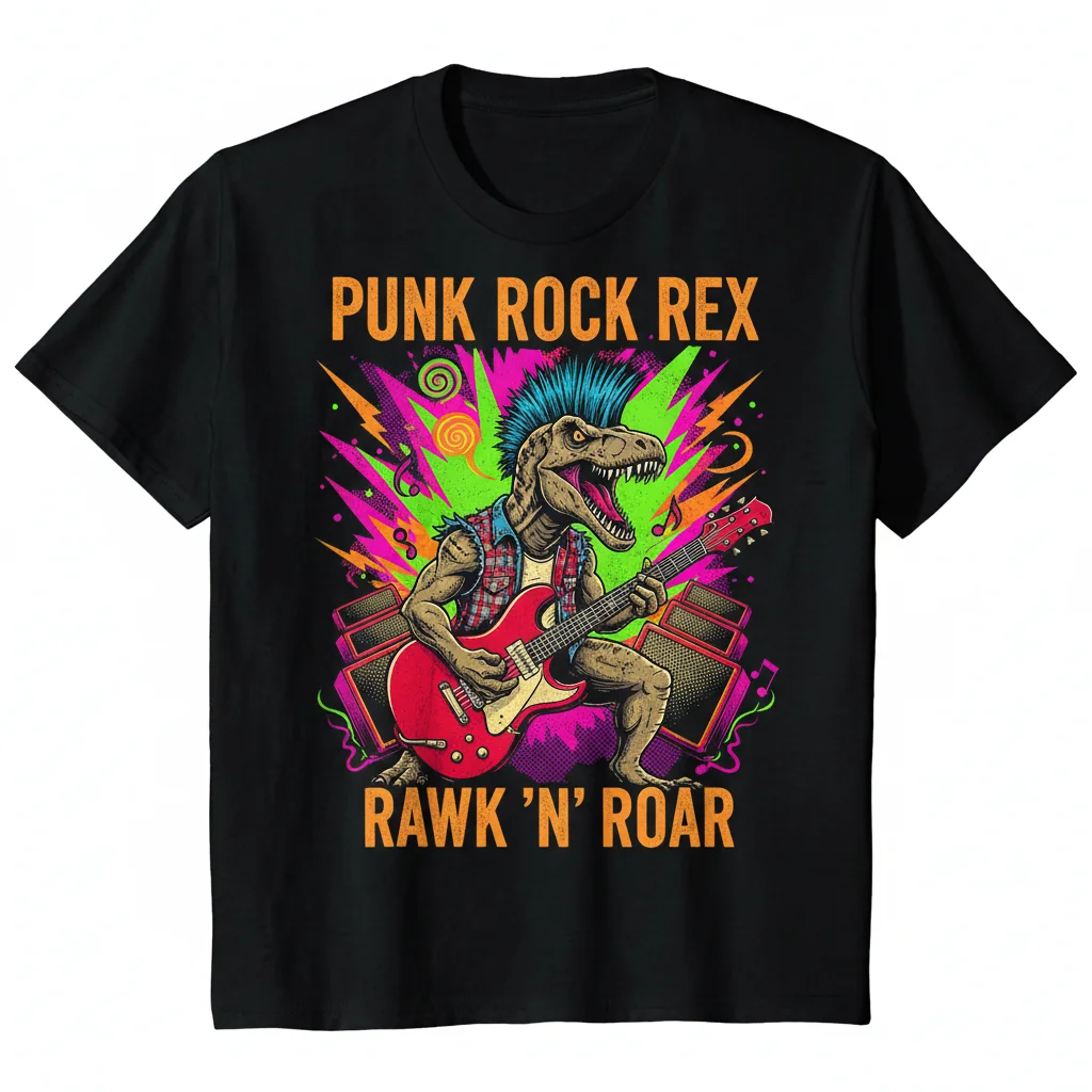 Dino Shredder: Essential Rock Tee