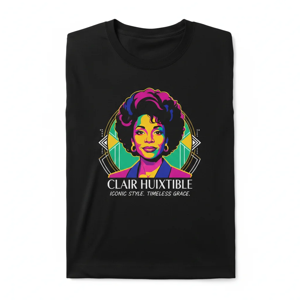 Punktify Clair Huxtable Phylicia Rashad TV Show Classic Men's T-Shirt - Black