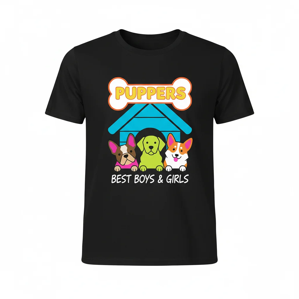 The "Puppers" Essential T-Shirt: Your New Go-To for Style & Durability