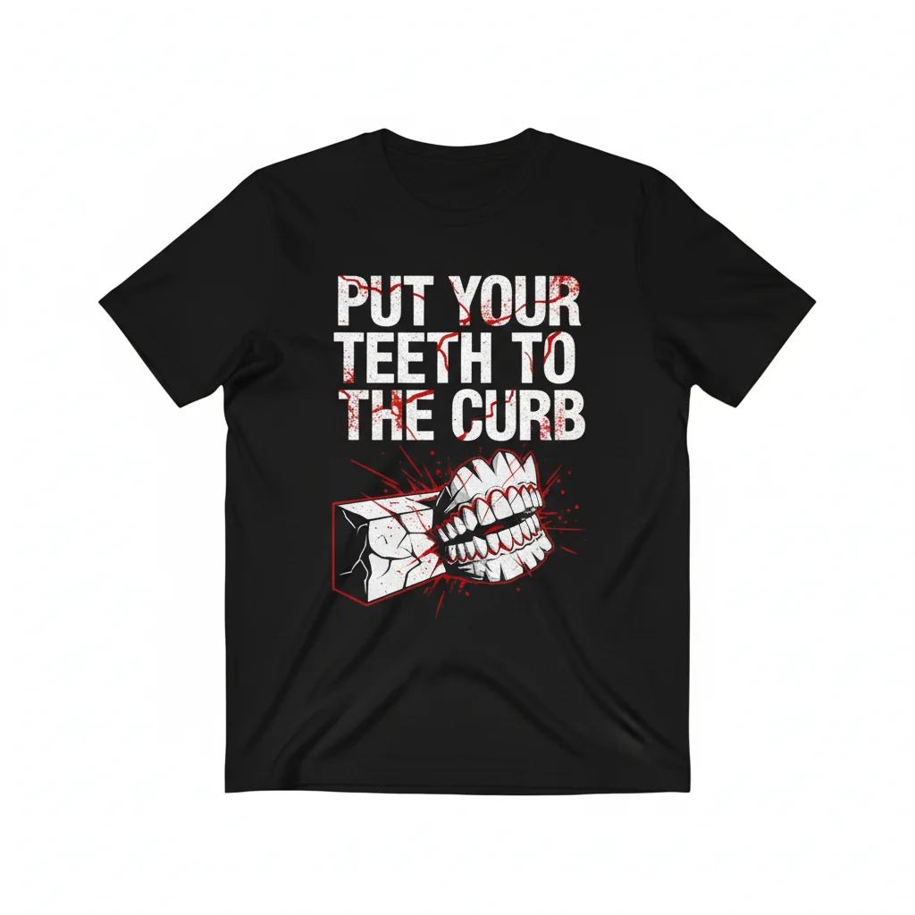 Put Your Teeth to the Curb – Ultra-Durable Graphic Tee