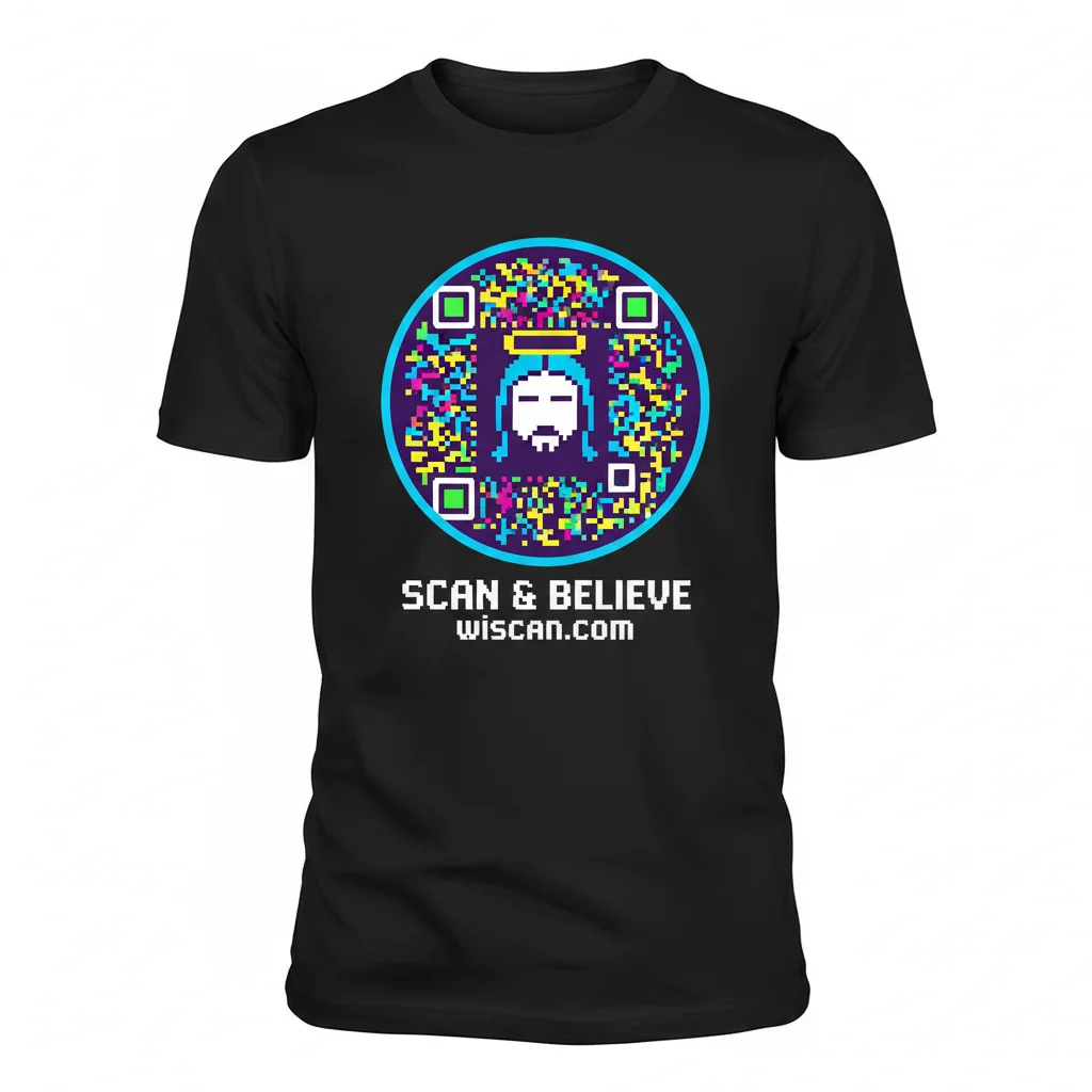 Camiseta Esencial QR Code - Jesús: Estilo Duradero, Mensaje Inquebrantable