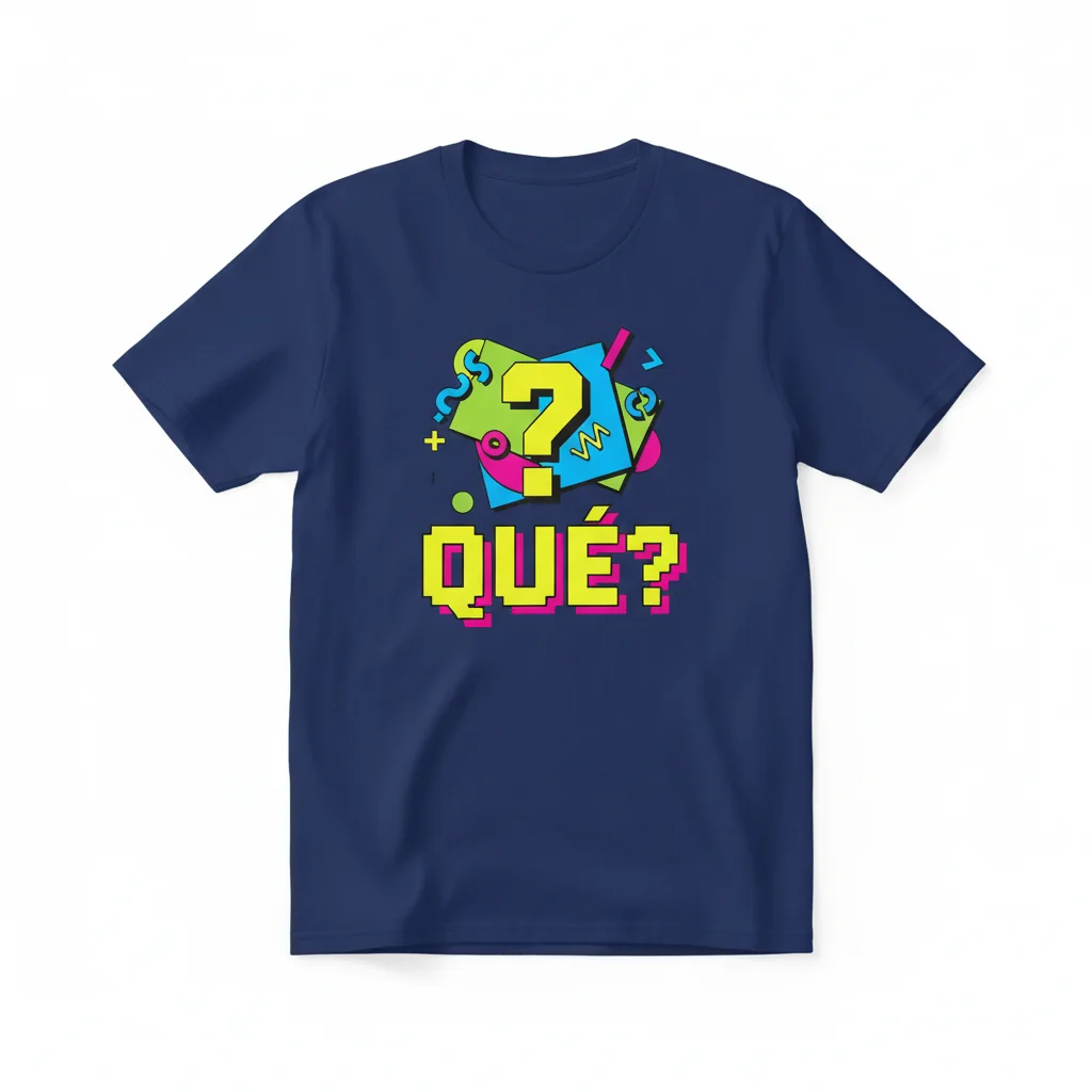 Camiseta Esencial "Que?" – Comodidad Duradera y Estilo Vibrante