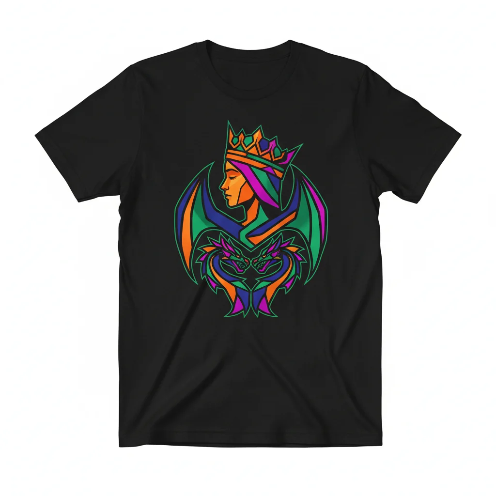 Queen of Dragons: The Ultra-Durable, Fade-Resistant Essential T-Shirt