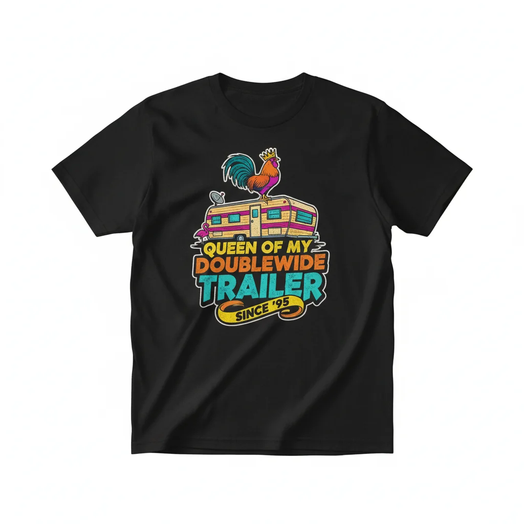 Queen of My Doublewide Trailer T-Shirt – Sammy Kershaw Classic, Built to Last