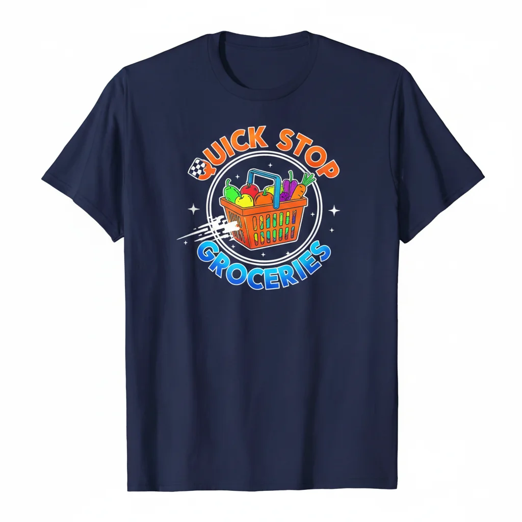 Quick Stop Groceries Essential T-Shirt - Comfortable & Stylish Everyday Tee
