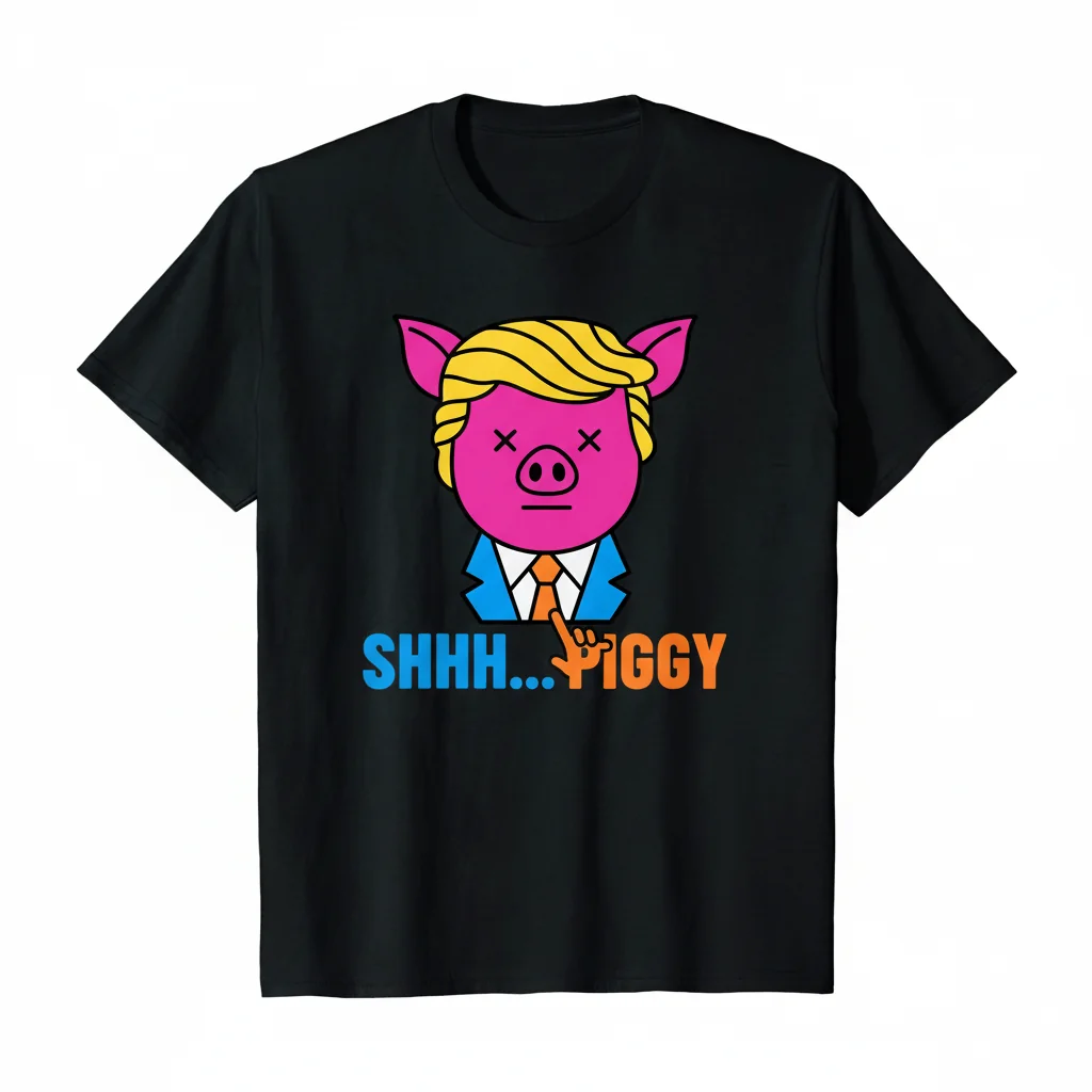 The "Quiet Piggy Trump Pig" Meme Tee: A Statement of Our Times
