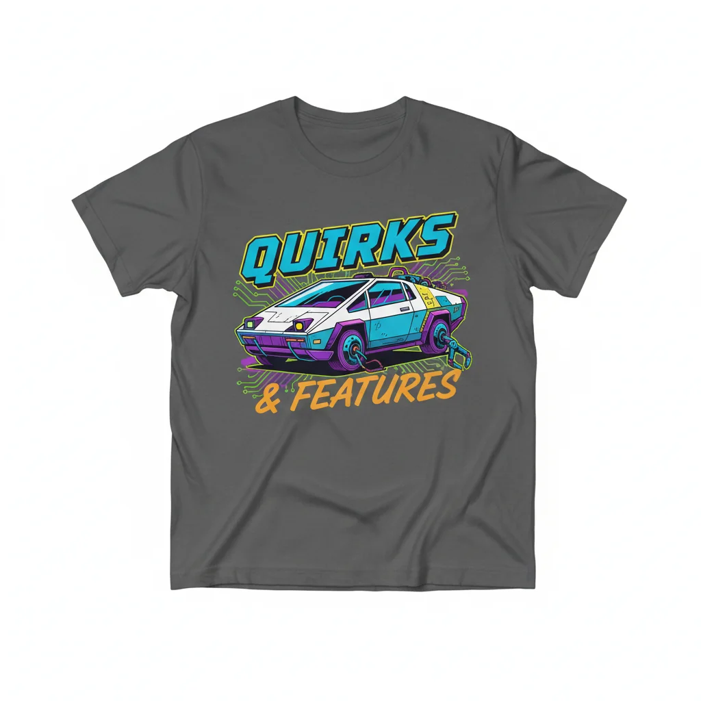 Quirks and Features Cars and Bids T-Shirt | Premium Automotive Graphic Tee for Enthusiasts