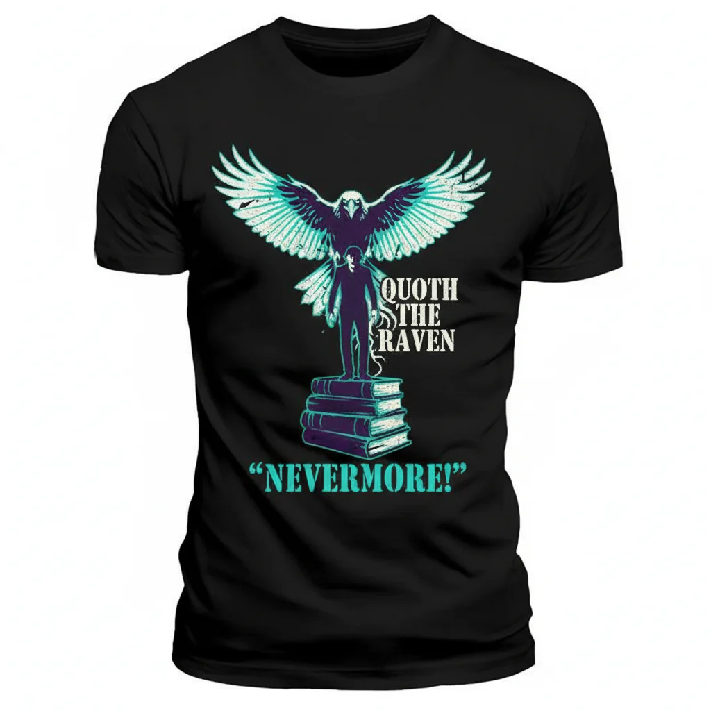 Quoth the Raven Nevermore Edgar Allan Poe T-Shirt – Premium & Durable
