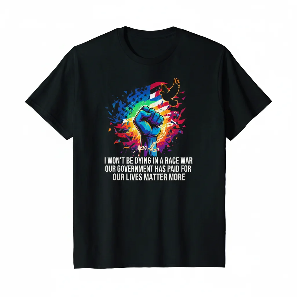 The Brave 2 Tee: Race War Lyrics, Tom MacDonald x Adam Calhoun Tribute