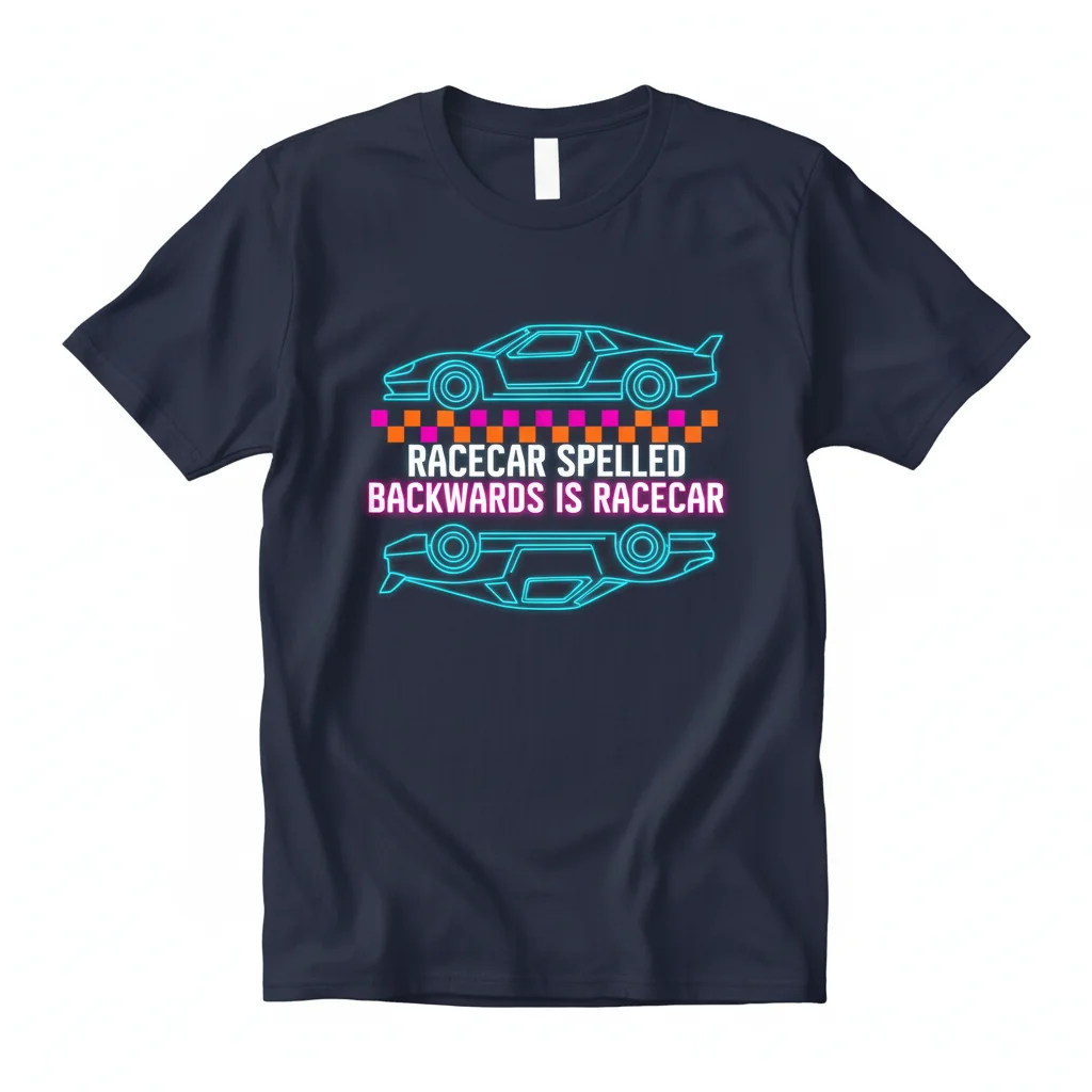 Racecar Spelled Backwards is Racecar - Ultra-Durable & Comfy Tee