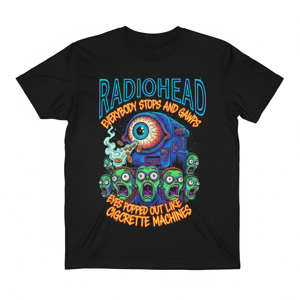 Radiohead 'Everybody Stops and Gawps' Original Art Tee
