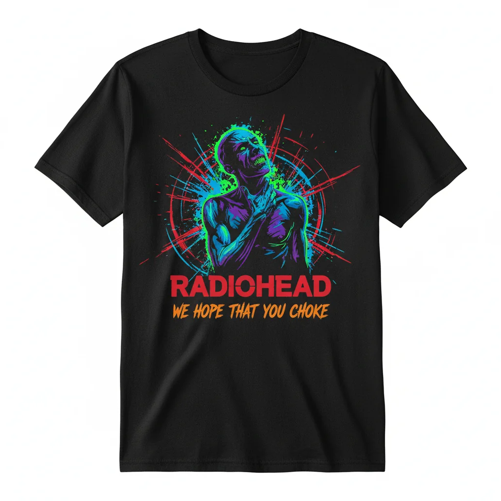 Radiohead 'We Hope That You Choke' Graphic Unisex Tee